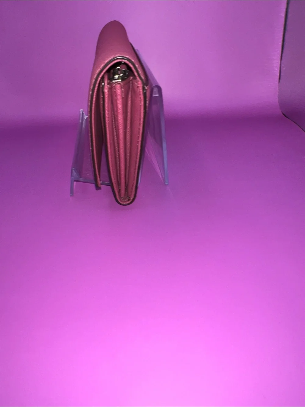 Michael Kors Pink Saffiano Leather Continental Wallet